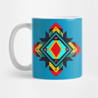 bold and colorful vector t-shirt graphic that features a geometric pattern inspired by African art2 Mug